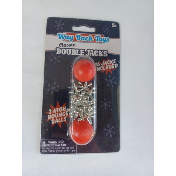 Way Back Toys Classic Double Jacks Classic Child Game High Bounce Balls NOS - Picture 4 of 8